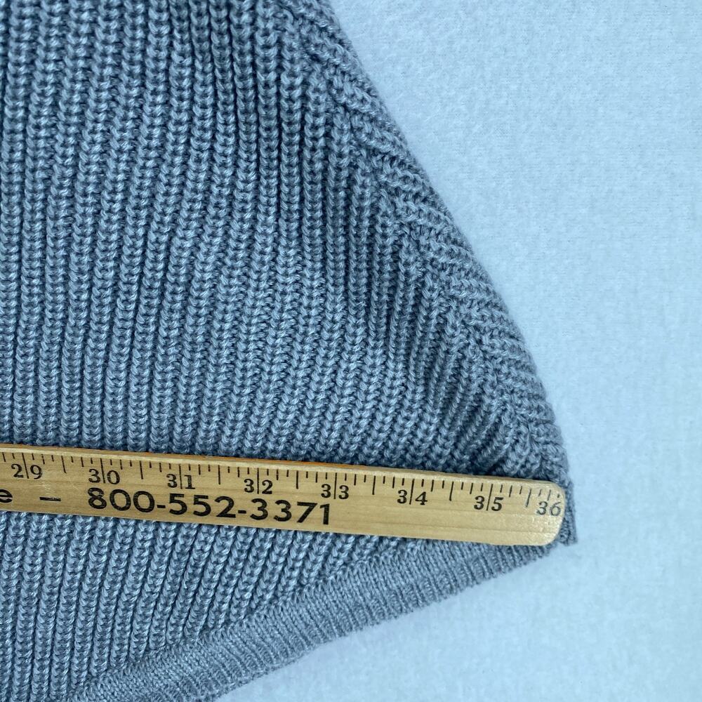 MICHAEL KORS Sweater OS Ribbed Poncho Oversized Turtleneck Asymmetric Gray NEW - Picture 9 of 11